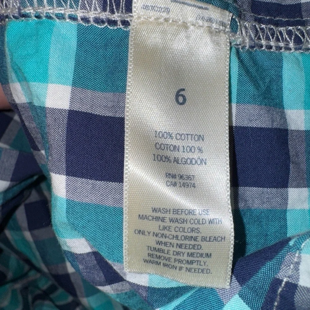 Oshkosh B’gosh Boys 6 Plaid Button Up Shirt